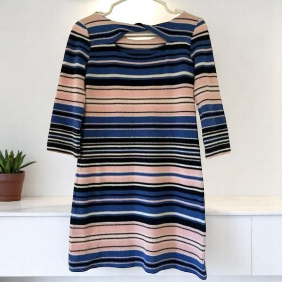 Lily Pulitzer Bay Dress In Paradise Pink Blue Stripped Size XXS - Picture 2 of 2